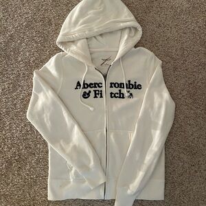 Abercrombie & Fitch White Super Soft Hoodie S